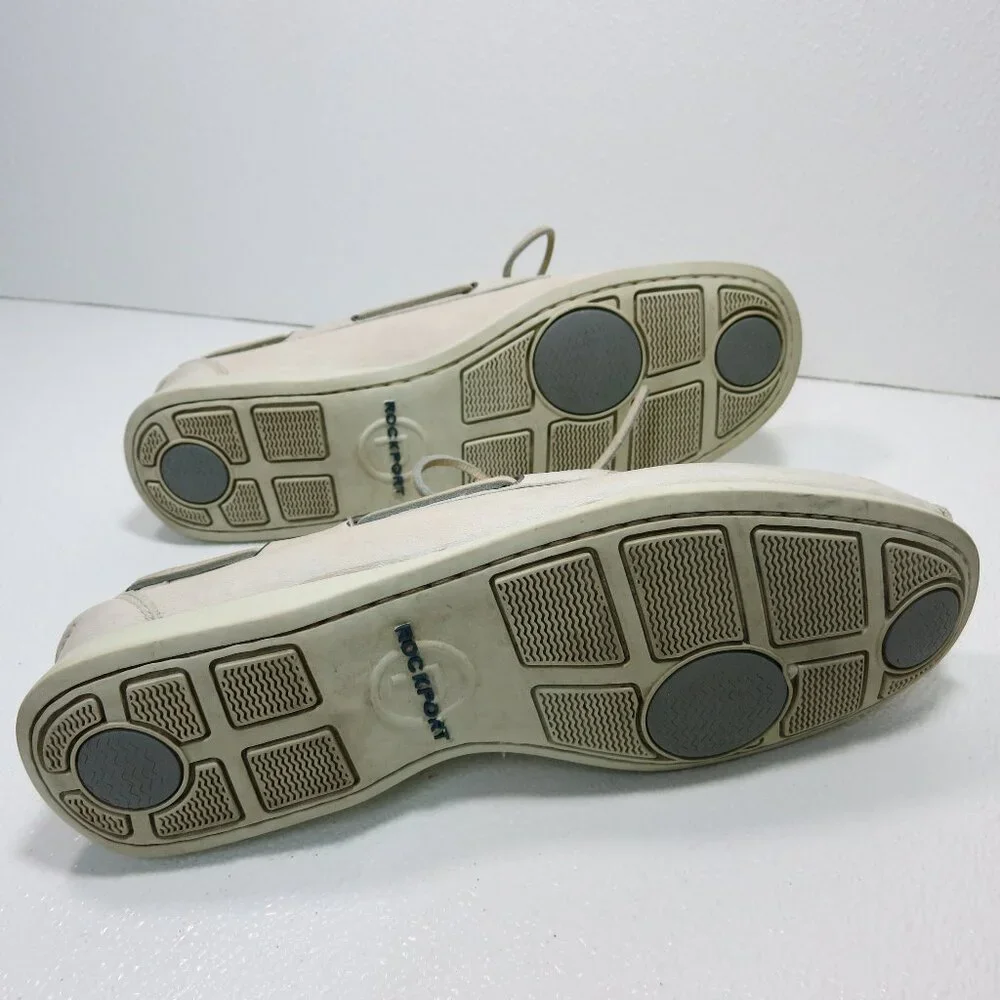 Rockport Genuine Handsewn Leather Deck Boat Shoes Men's Footwear Zapatos 13 M